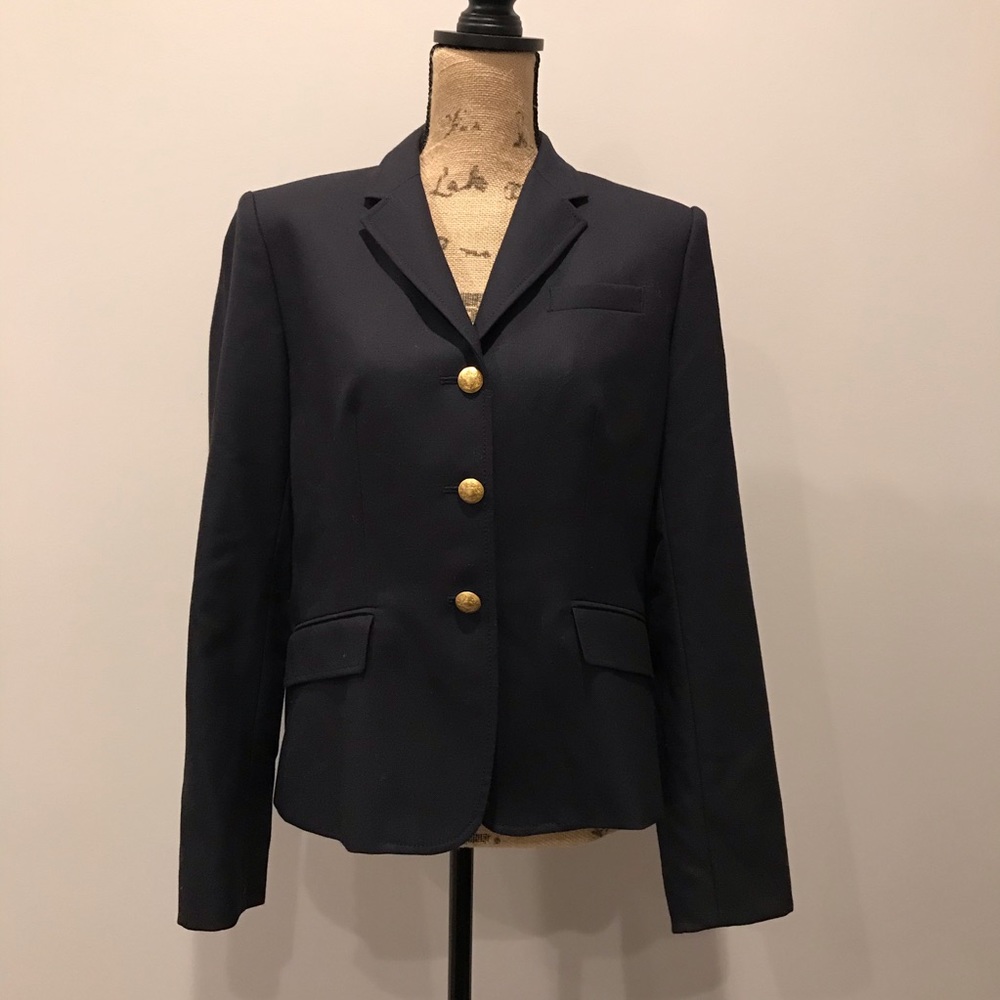 J. Crew wool schoolboy blazer